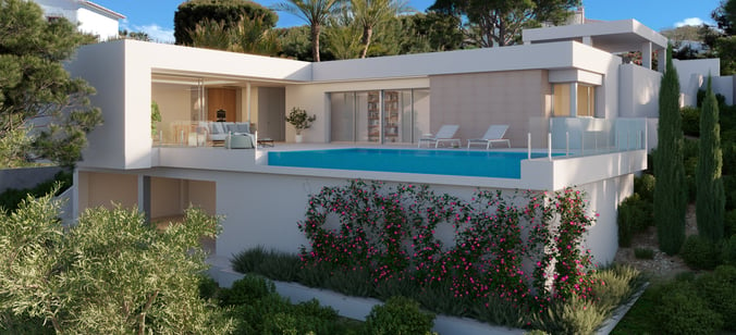 Villa Nara, villa with private swimming pool under construction in Cumbre del Sol